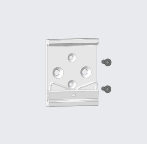 Hutschienenhalter-Bodenplatte-BSNP (Aluminium)